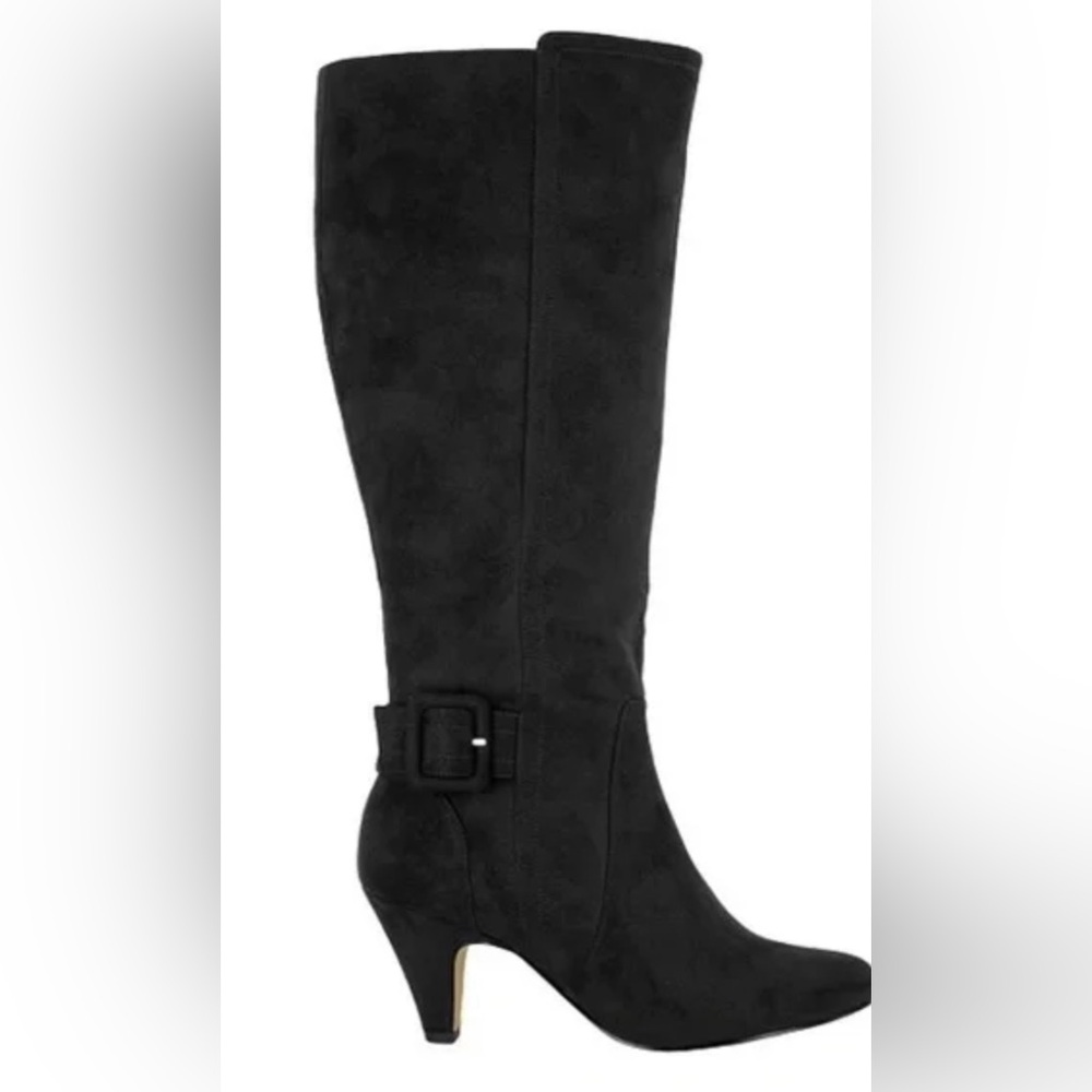 NIB Bella Vita Troy II Wide Calf Black Suede 5.5 M Women’s Boots retail $120.